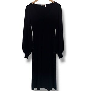 Chloé Black Wool Midi Dress | Size Small
